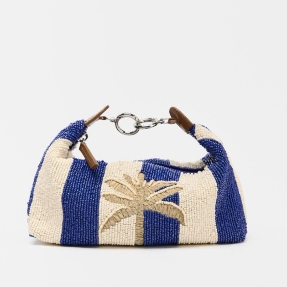 Zara NWT beaded crossbody clutch 6503/610